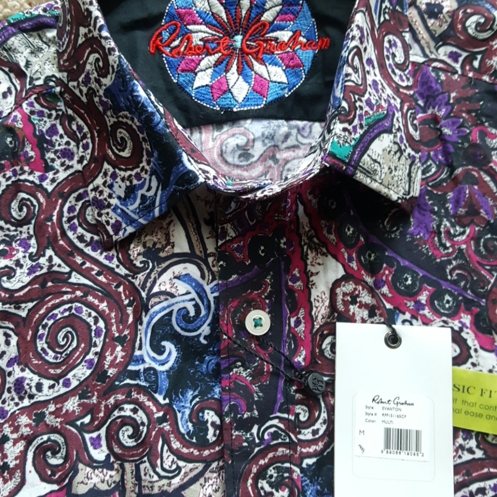 Brand new Robert Graham collared shirt